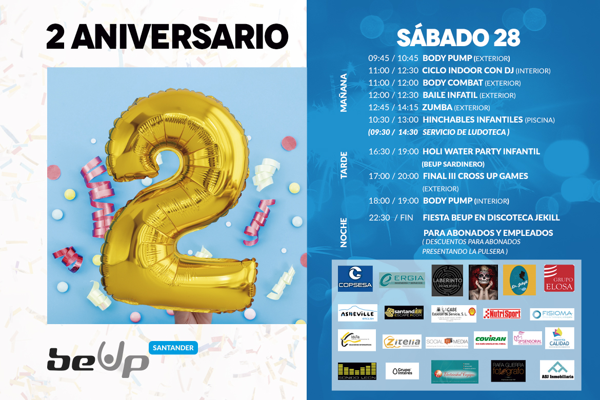 Segundo aniversario beUp.